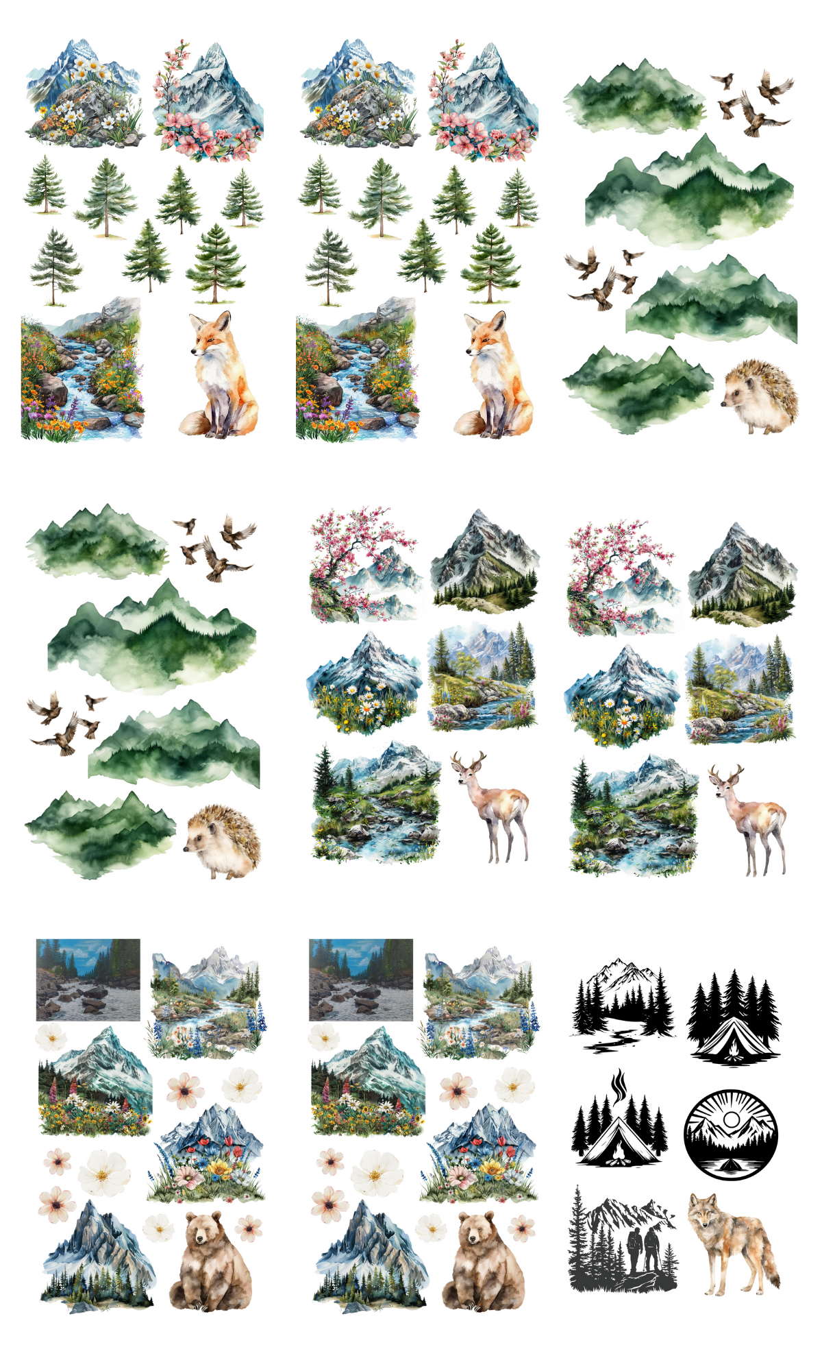 Mountain Bliss Sticker Book