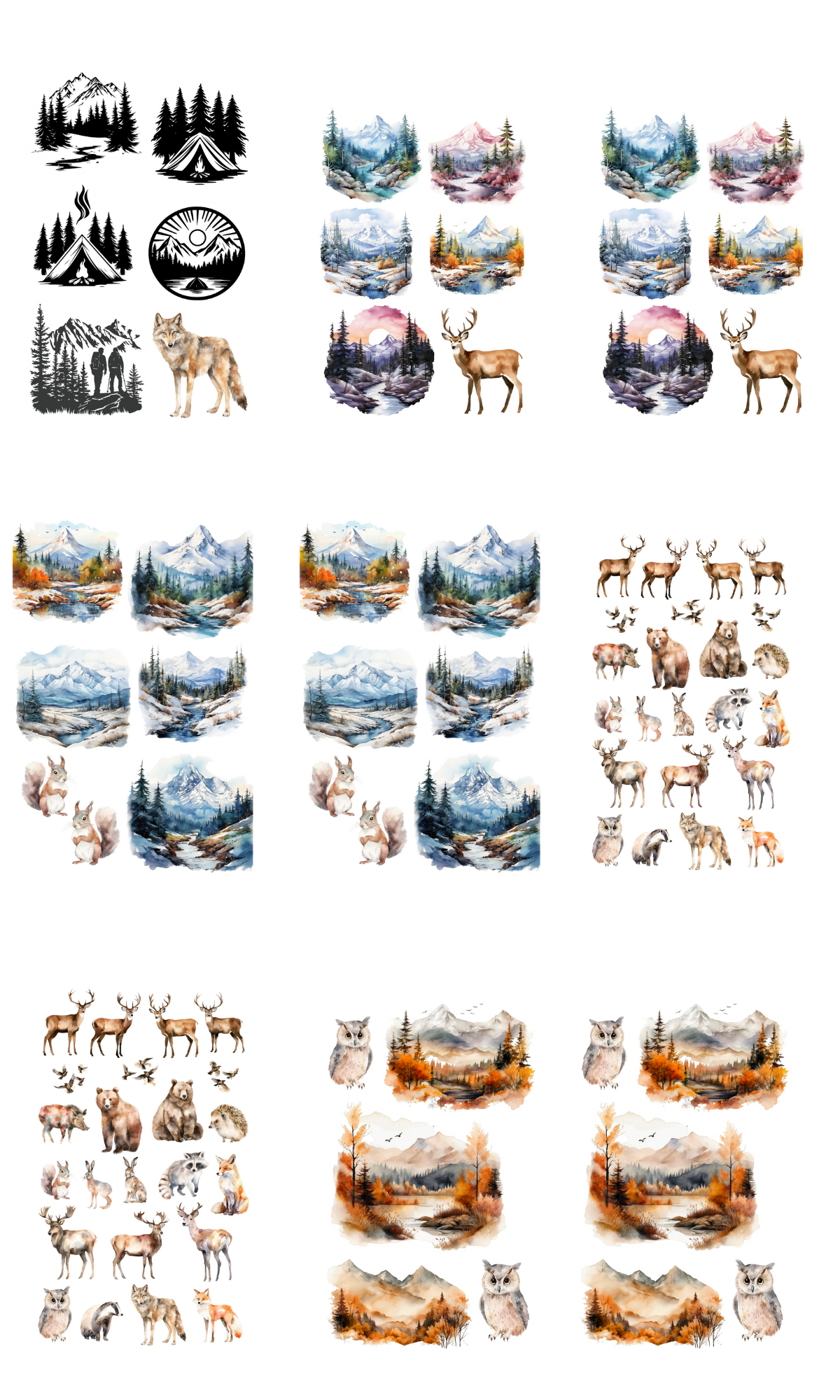 Mountain Bliss Sticker Book