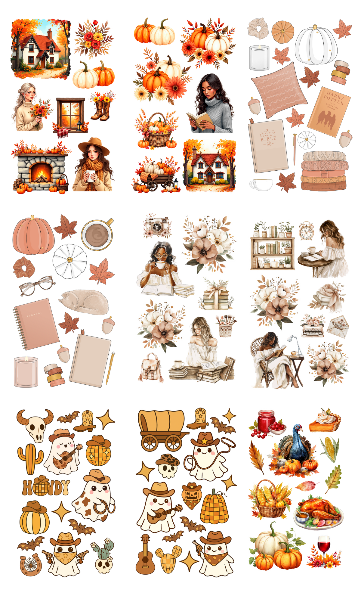 Autumn Charm Sticker Book