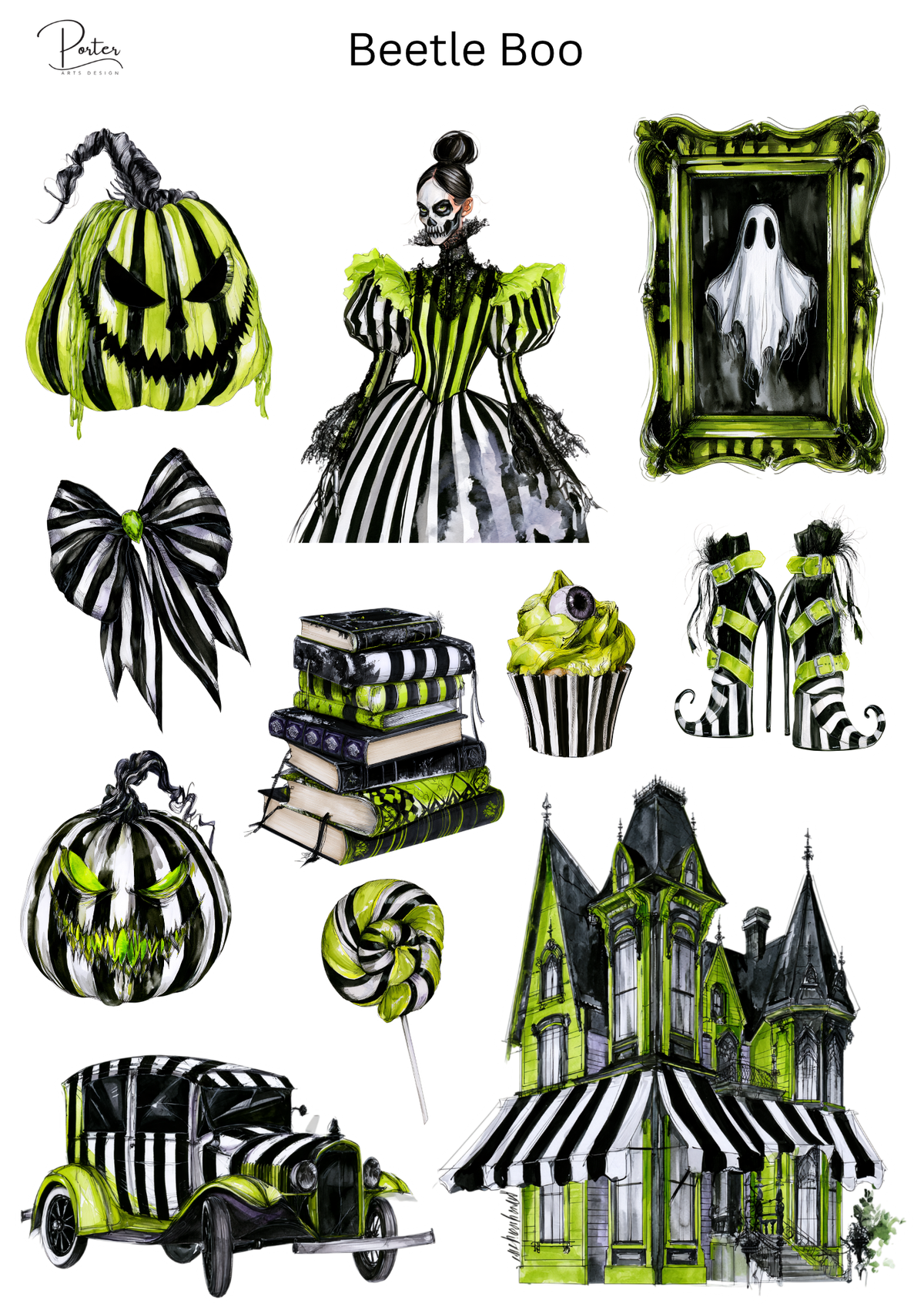 *PRINTABLE* Beetle Boo Sticker