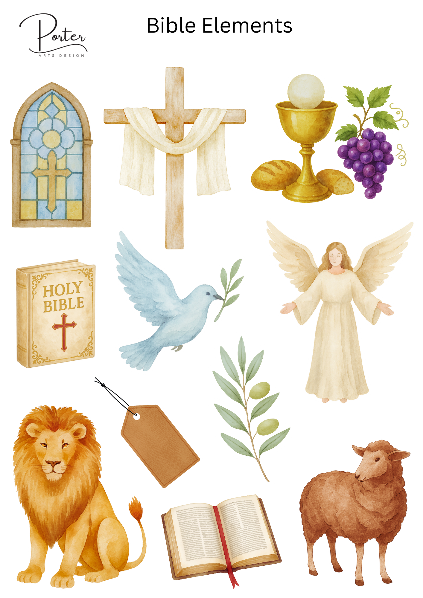 *PRINTABLE* Bible Elements Sticker
