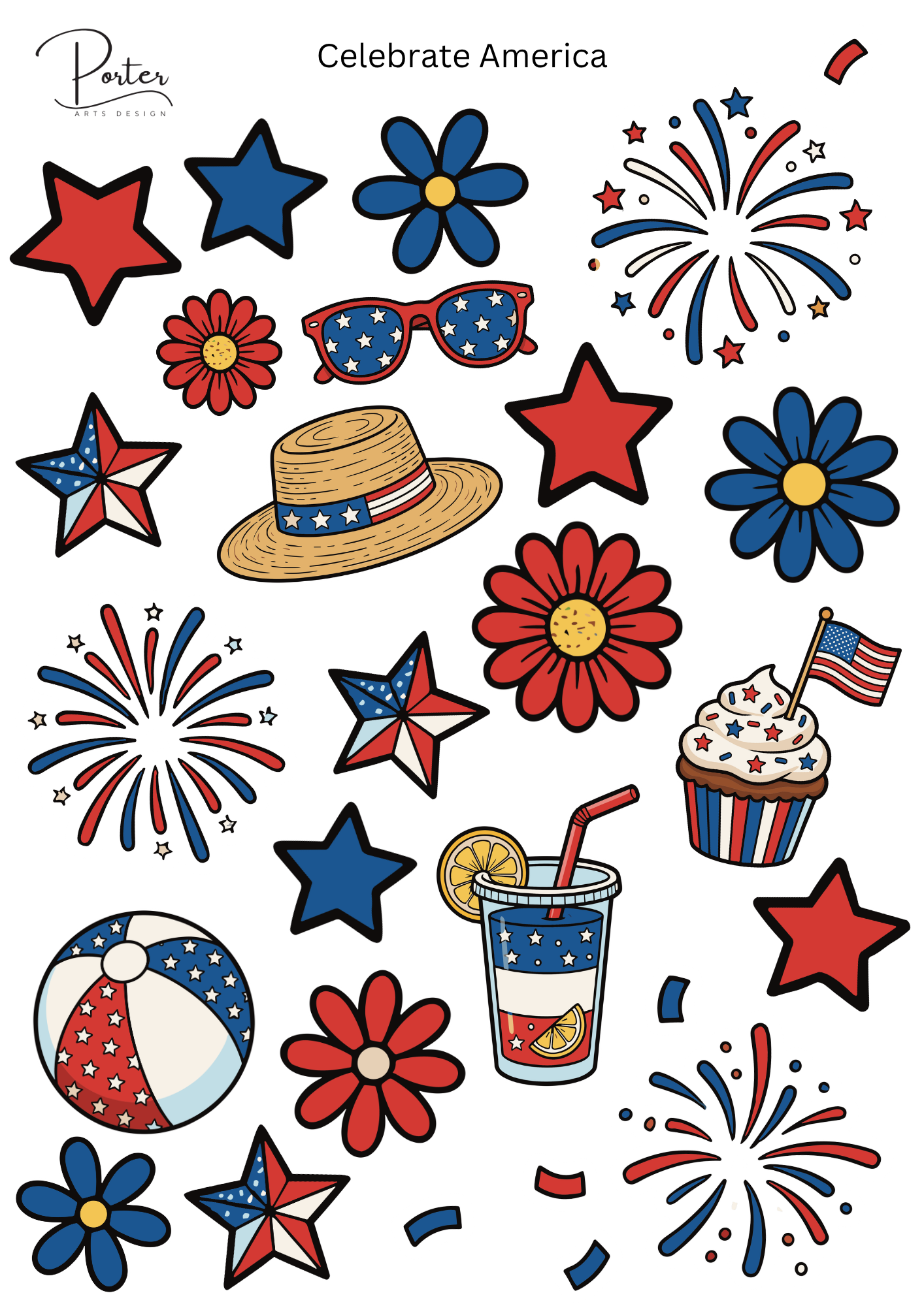 *TANGIBLE* Celebrate America Sticker