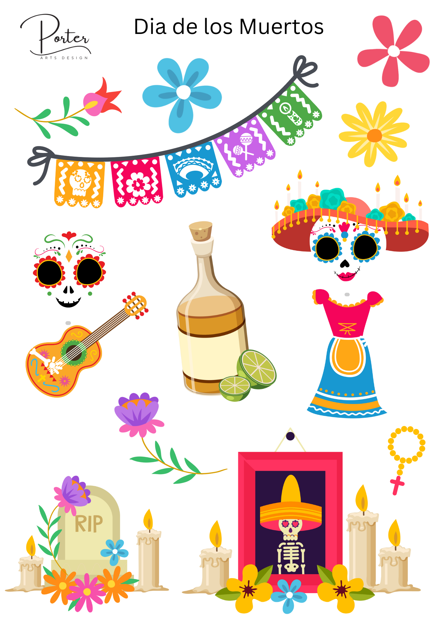 *TANGIBLE* Dia de los Muertos Sticker