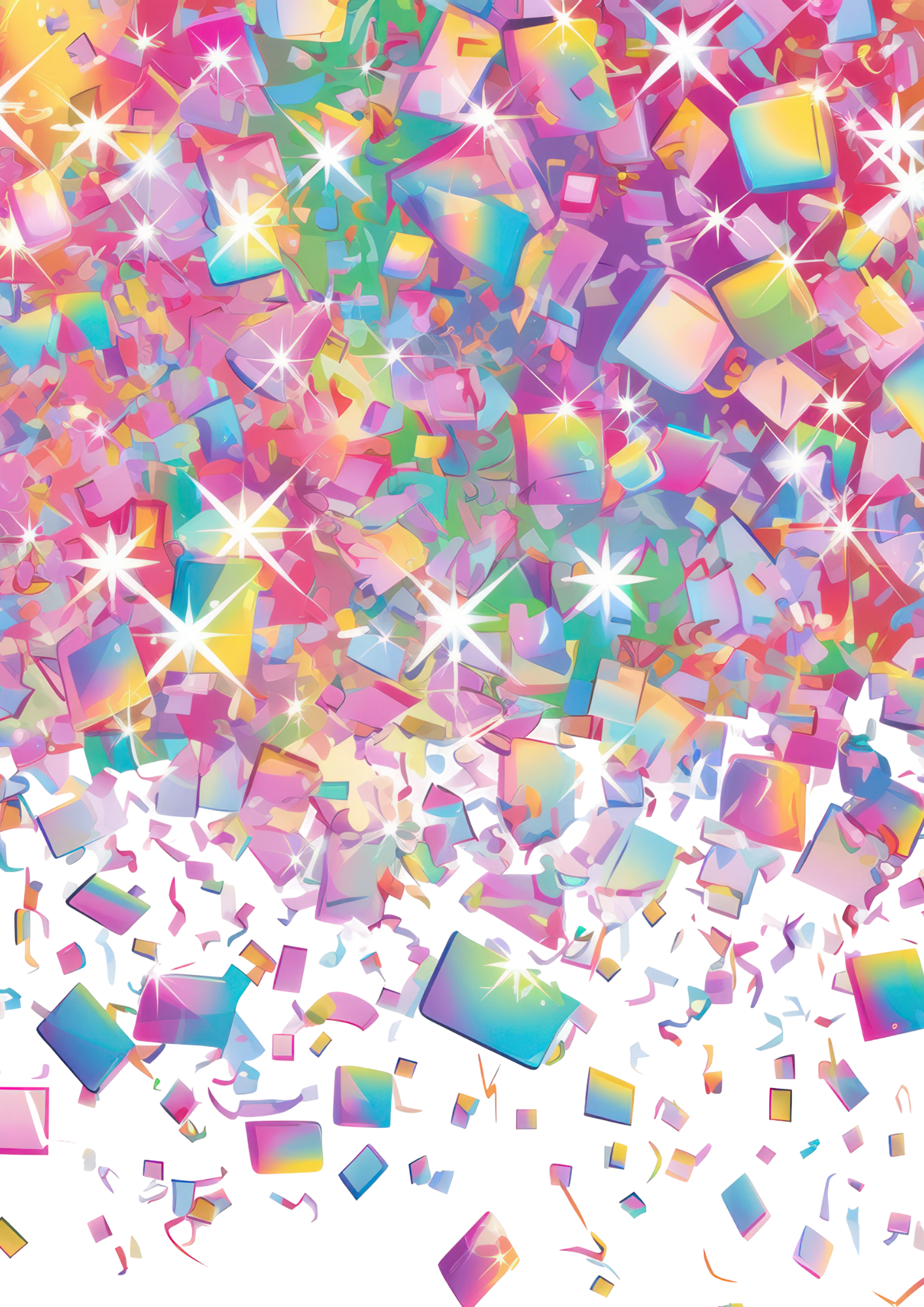 *PRINTABLE* Decorative Sheet- Disco Confetti