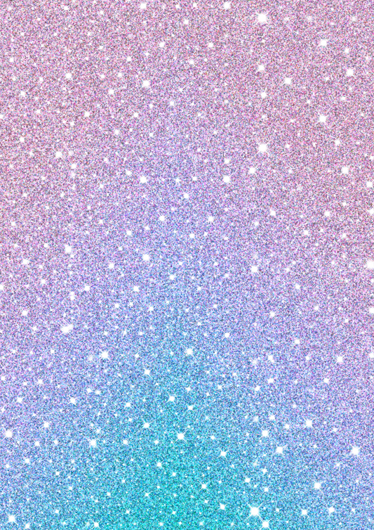 *TANGIBLE* Decorative Sheet Sticker- Glitter Ombre