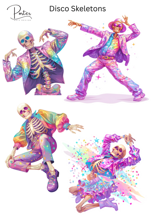*TANGIBLE* Disco Skeletons Sticker