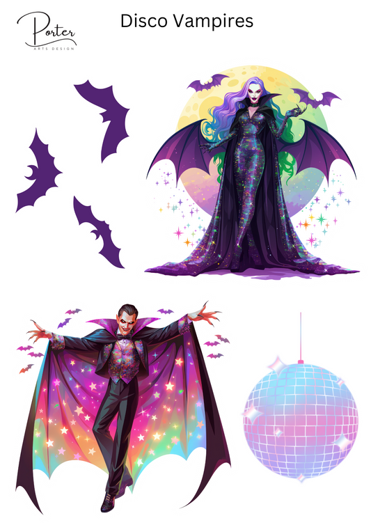 *TANGIBLE* Disco Vampires Sticker
