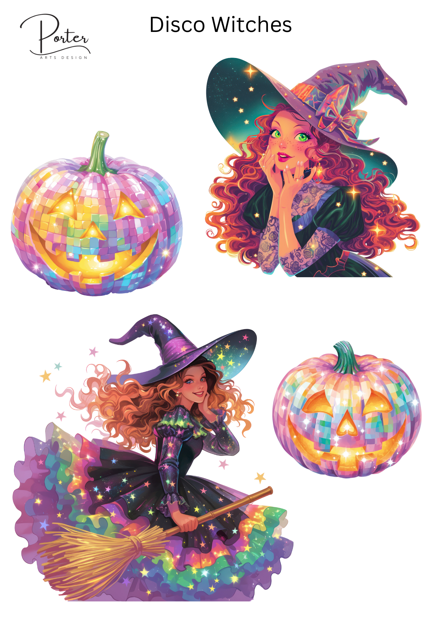 *TANGIBLE* Disco Witches Sticker