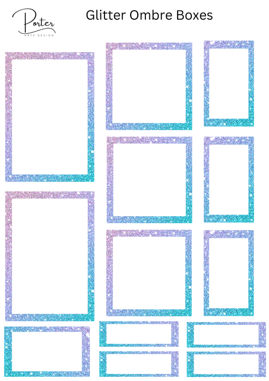 *TANGIBLE* Glitter Ombre Boxes