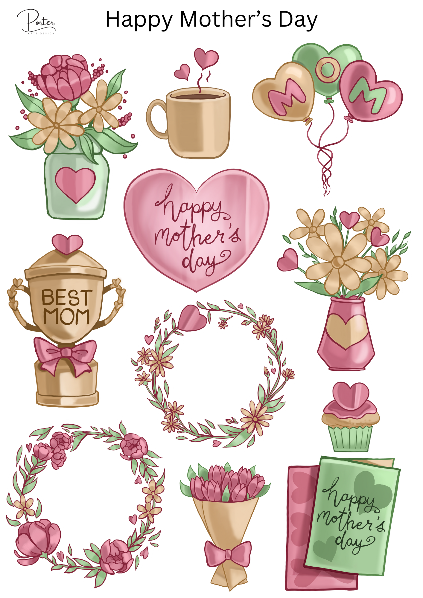 *PRINTABLE* Happy Mother's Day Sticker