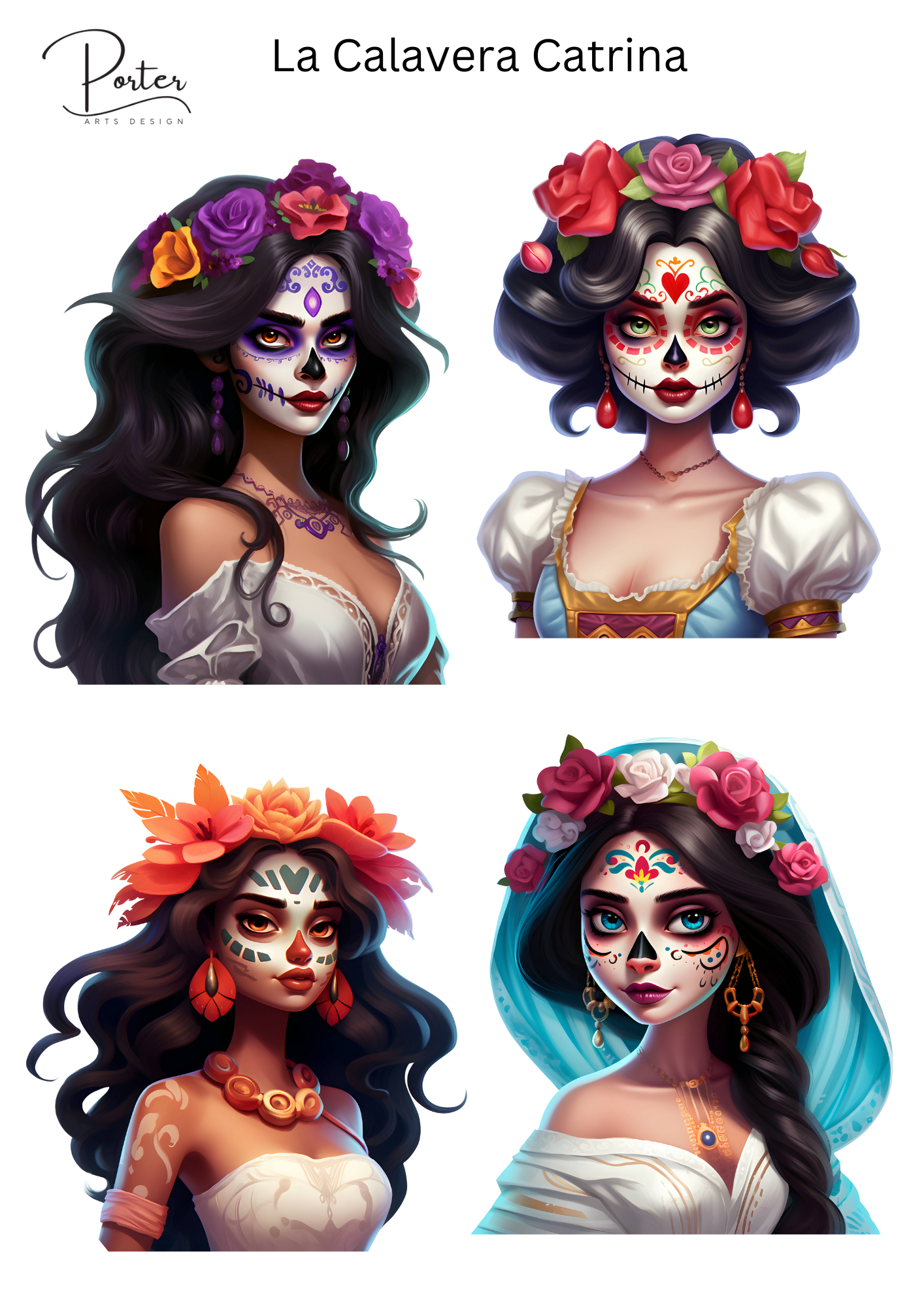 *PRINTABLE* La Calavera Catrina Sticker