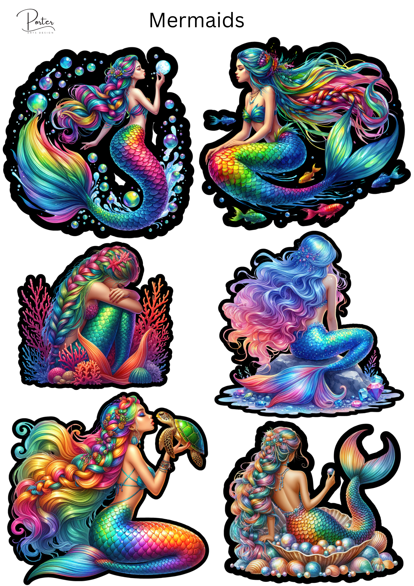 *PRINTABLE* Mermaids Sticker