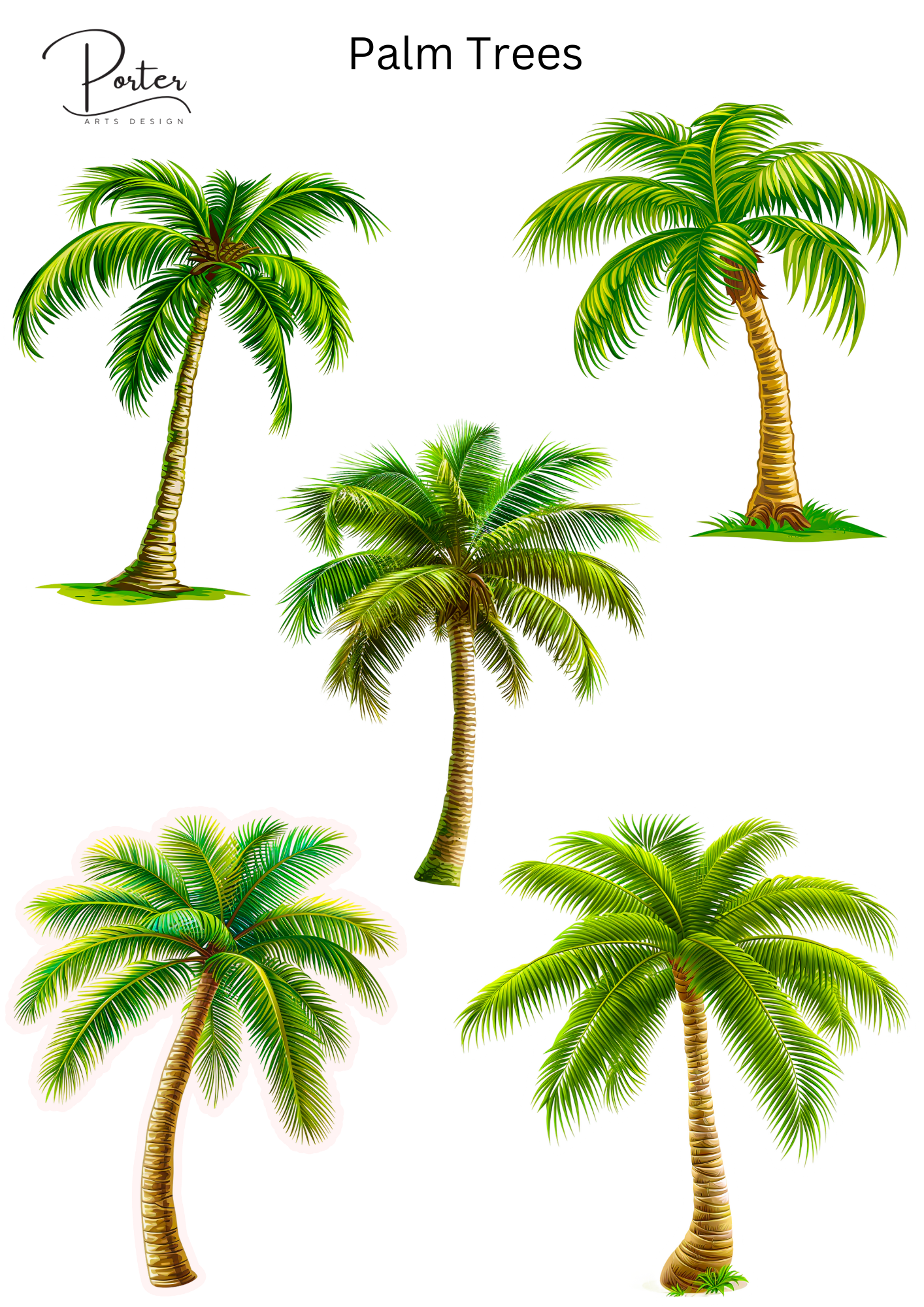 *TANGIBLE* Palm Trees Sticker
