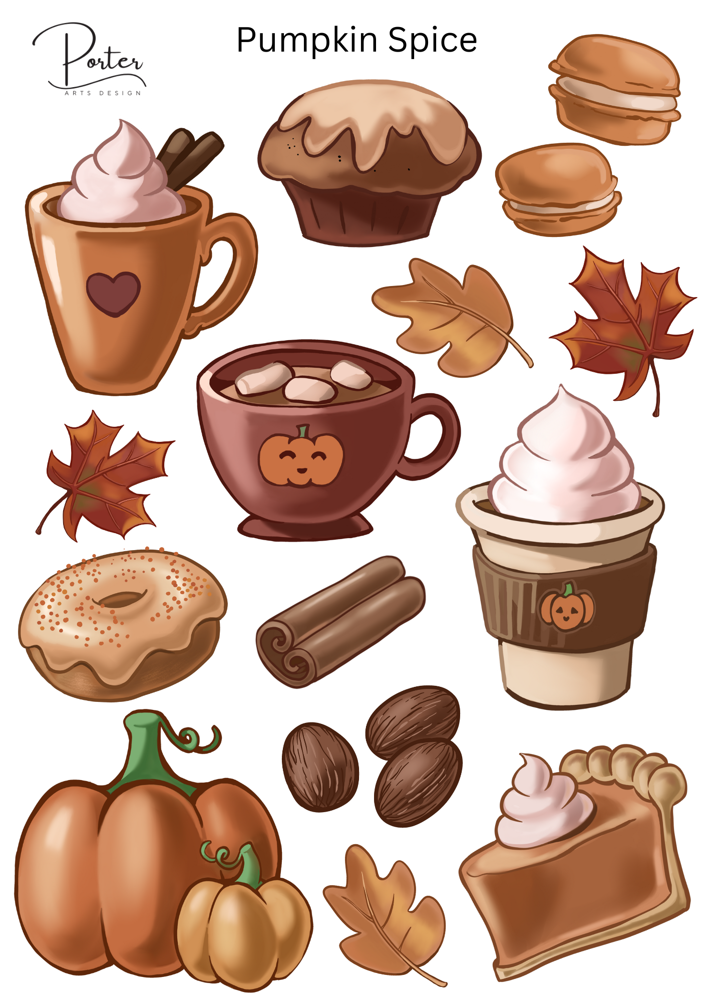 *TANGIBLE* Pumpkin Spice Sticker
