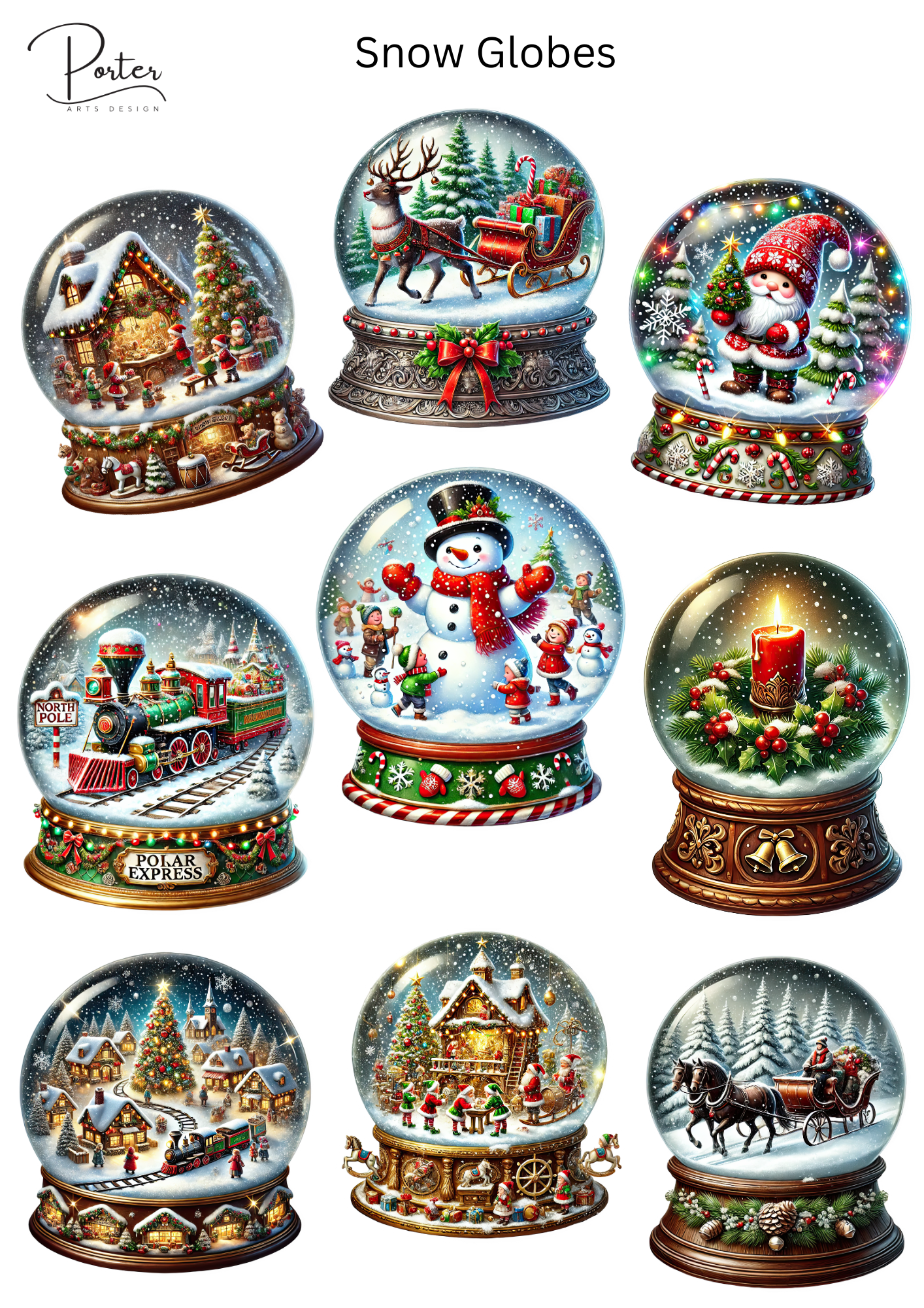 *TANGIBLE* Snow Globes Sticker