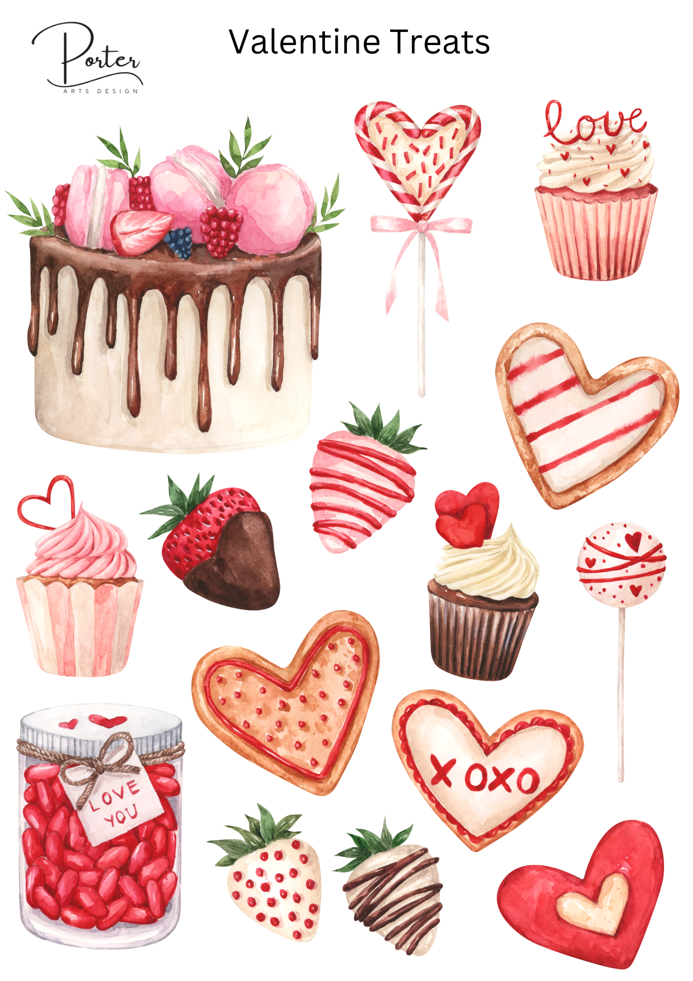 *TANGIBLE* Valentine Treats Sticker