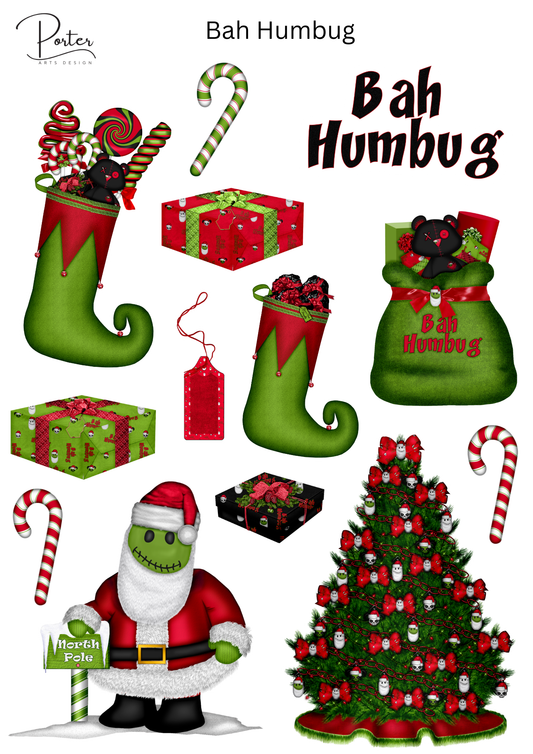 *PRINTABLE* Bah Humbug Sticker
