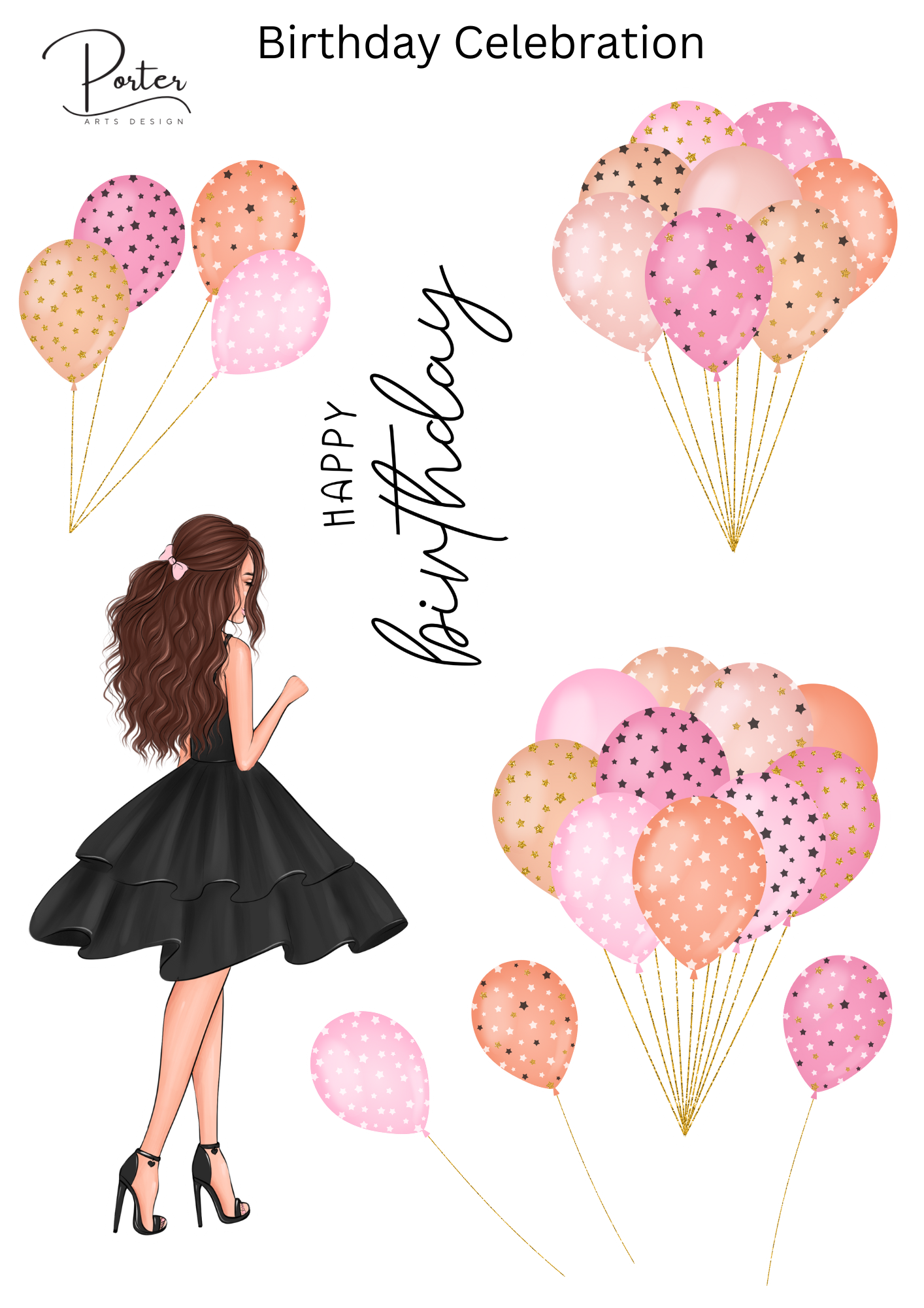 *TANGIBLE* Birthday Celebration Stickers- Two Skin Tones