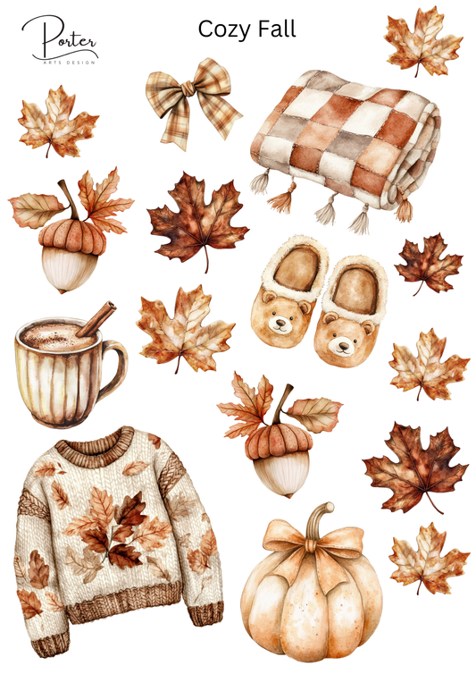 *TANGIBLE* Cozy Fall Sticker Sheet