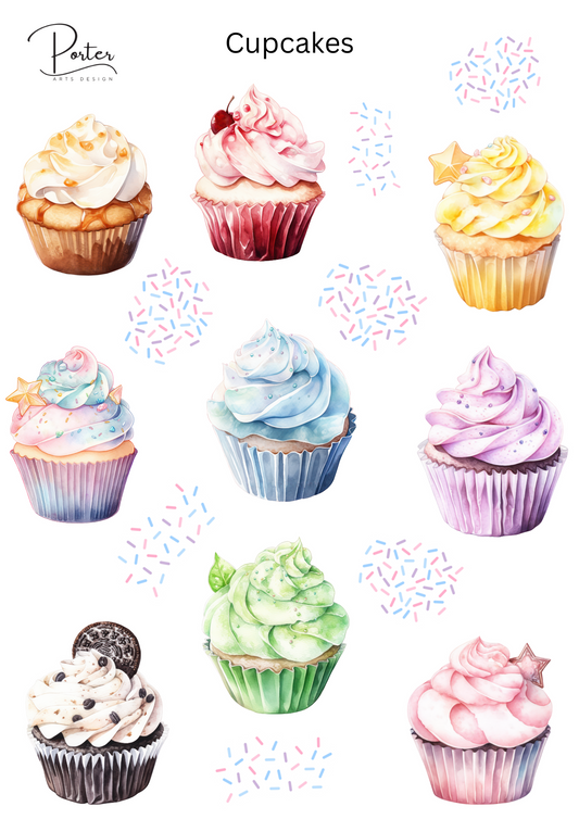 *PRINTABLE* Cupcakes Sticker