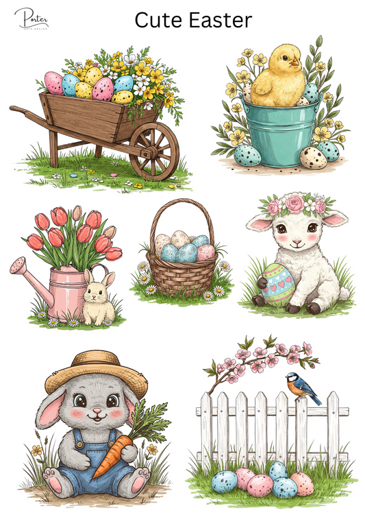 *TANGIBLE* Cute Easter Sticker