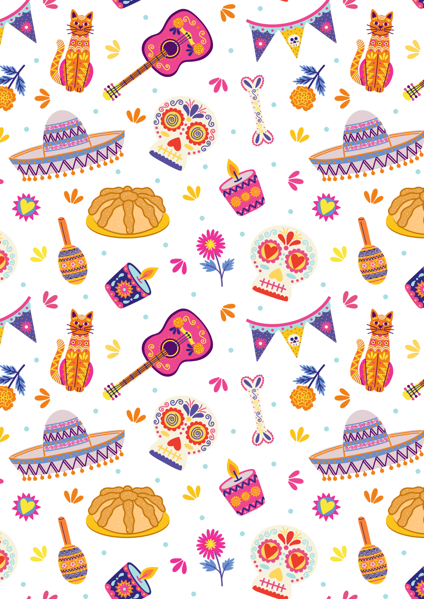 *PRINTABLE* Dia Papers- set of 4