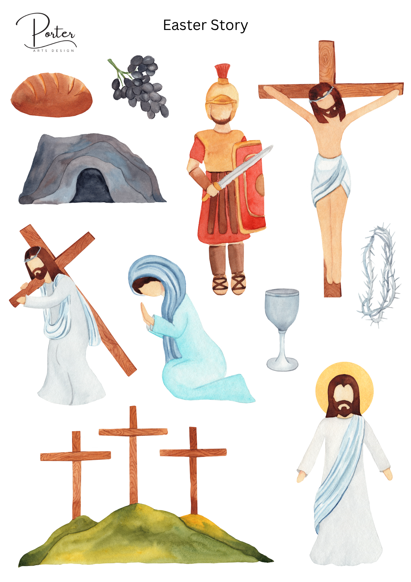 *TANGIBLE* Easter Story Sticker