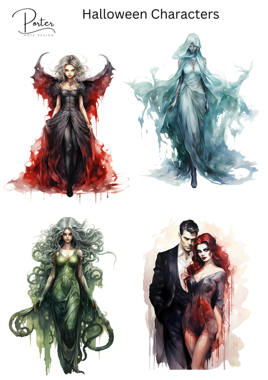 *TANGIBLE* Halloween Characters Sticker