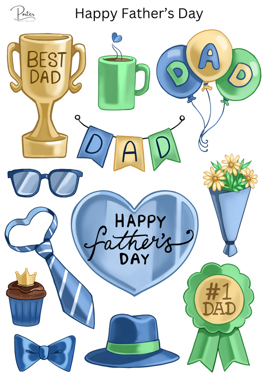 *PRINTABLE* Happy Father's Day Sticker