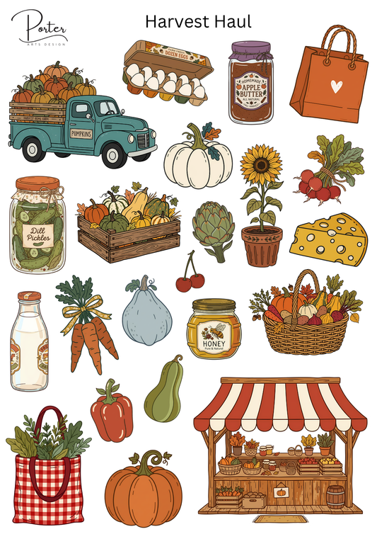 *PRINTABLE* Harvest Haul Sticker