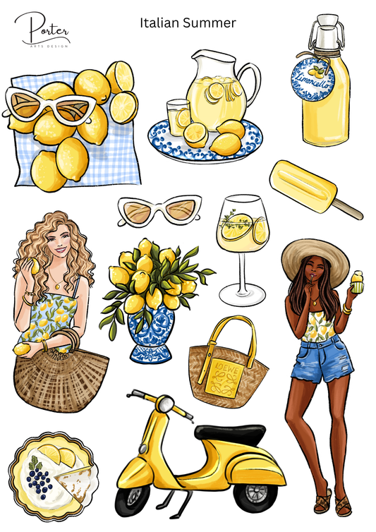 *TANGIBLE* Italian Summer Sticker