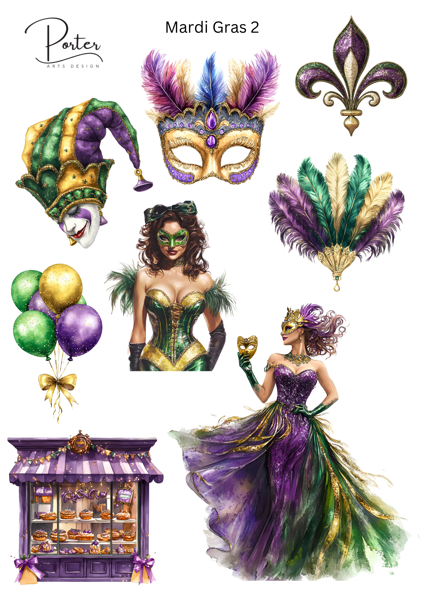 *TANGIBLE* Mardi Gras 2 Sticker