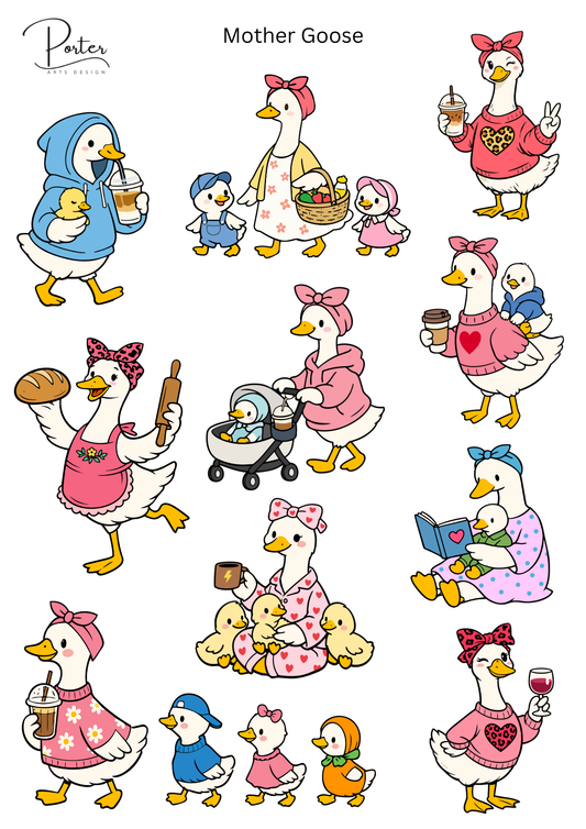 *TANGIBLE* Mother Goose Sticker