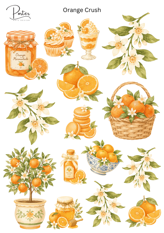 *TANGIBLE* Orange Crush Sticker