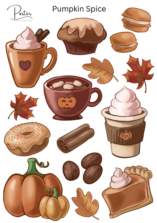 *TANGIBLE* Pumpkin Spice Sticker
