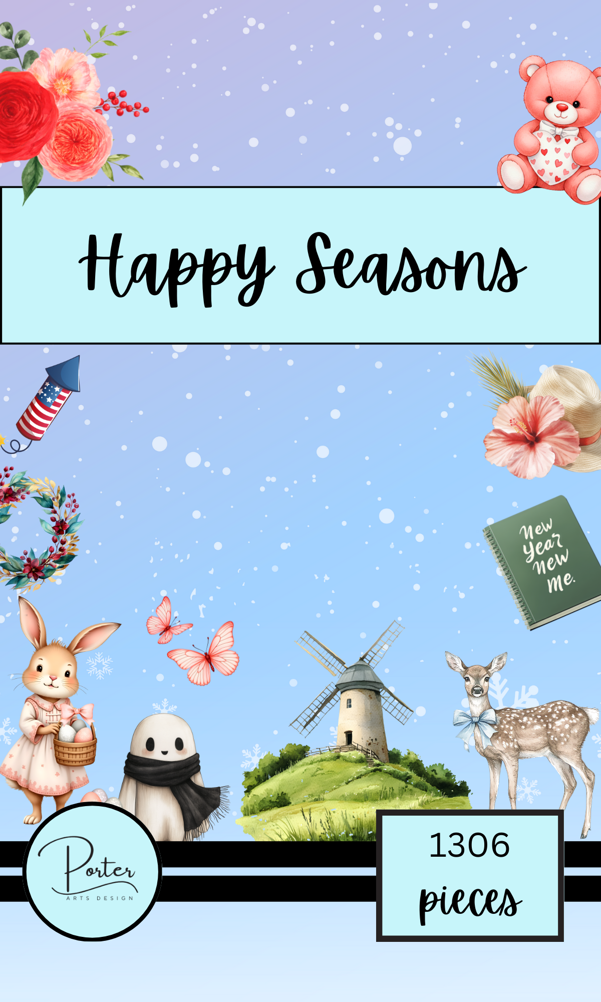 Happy Seasons Sticker Book
