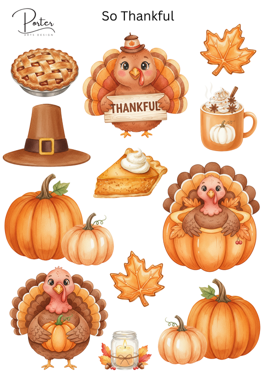 *TANGIBLE* So Thankful Sticker Sheet