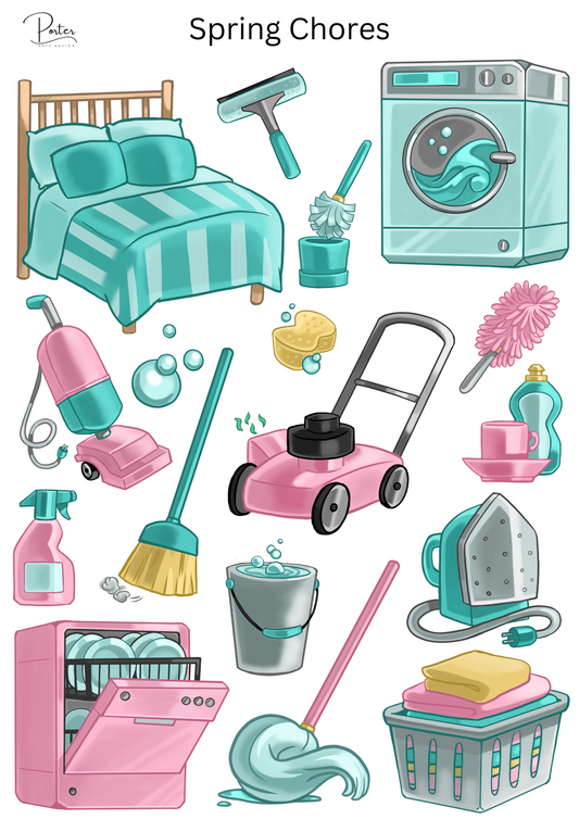 *TANGIBLE* Spring Chores Sticker