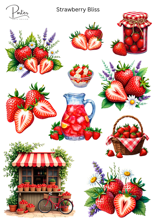 *TANGIBLE* Strawberry Bliss Sticker