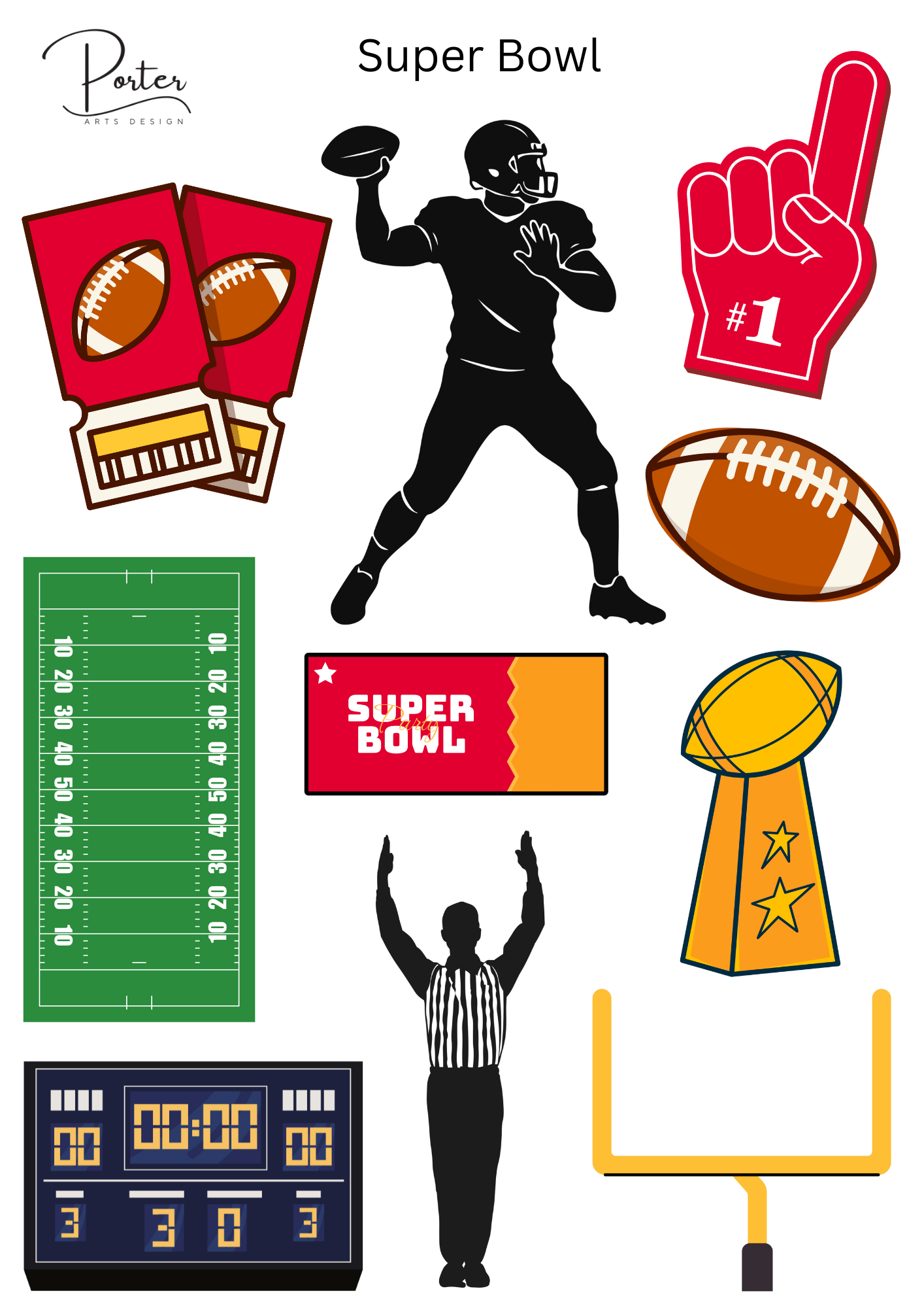*TANGIBLE* Super Bowl Sticker