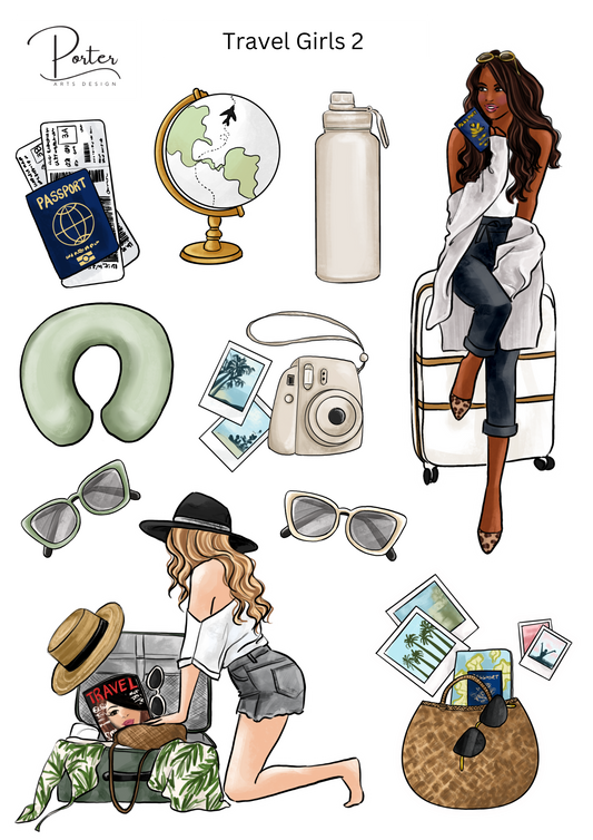 *TANGIBLE* Travel Girls 2 Sticker