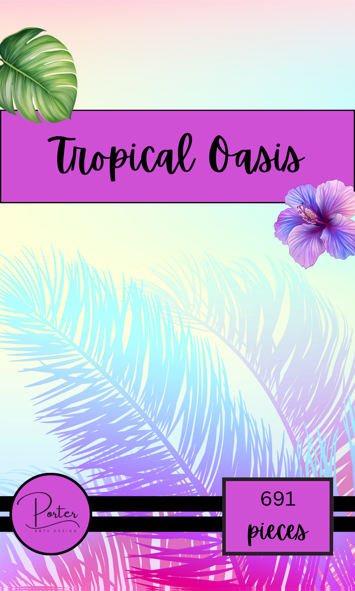 Tropical Oasis Sticker Book