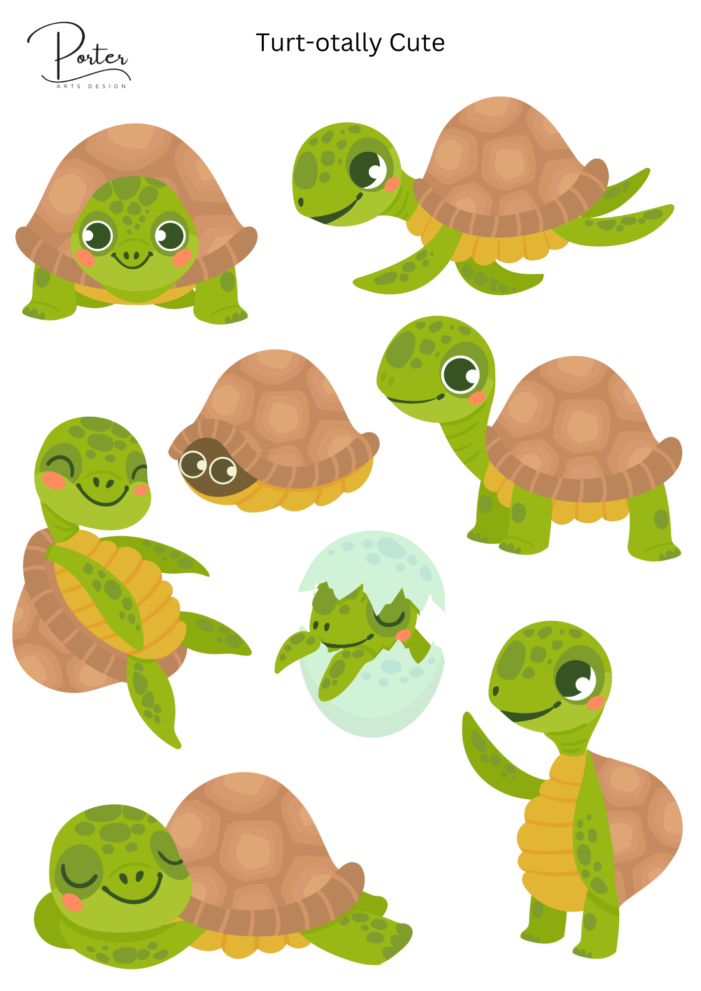 *TANGIBLE* Turt-otally Cute Sticker
