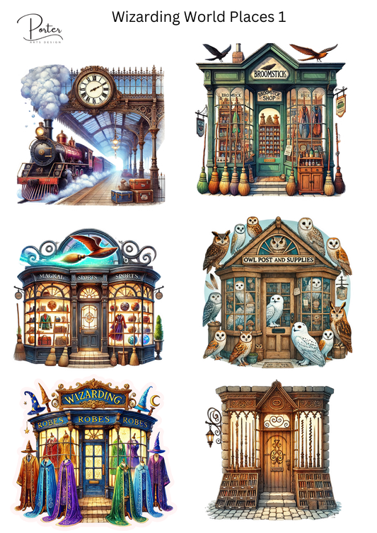 *TANGIBLE* Wizarding World Places 1 Stciker