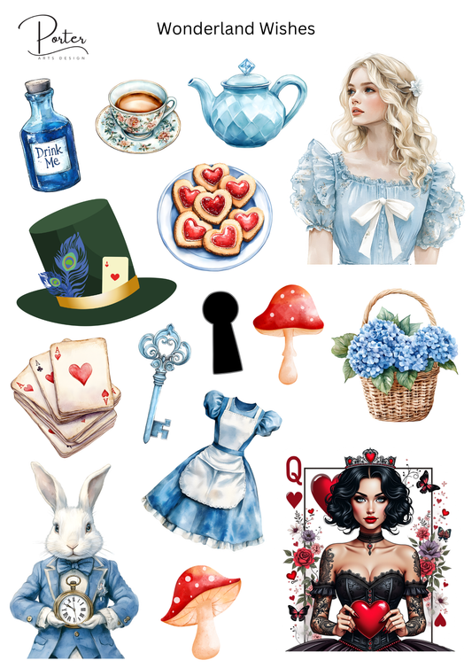 *TANGIBLE* Wonderland Wishes Sticker
